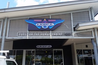 Franchise sign, retail sign, shopping centre sign